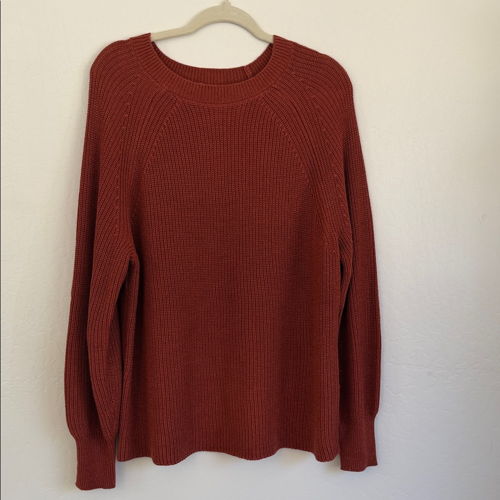 Jessica Simpson Warm Rust Crew Neck Sweater